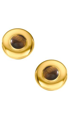 Danica Stud Earrings in Metallic - AUREUM - Modalova