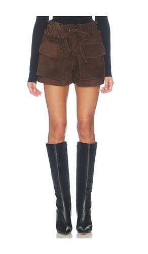 Lamb Leather Suede Pocket Mini Short in . Size L. Also in M, S - AEXAE - Modalova
