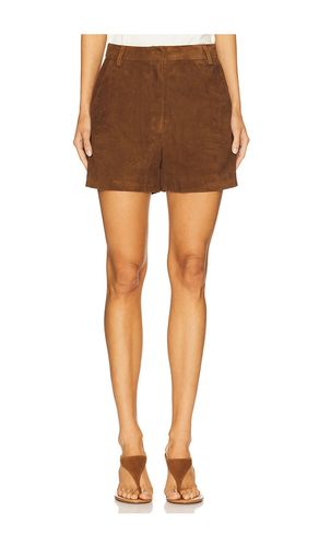 Leather Suede Short in Brown. - size M (also in S) - AEXAE - Modalova