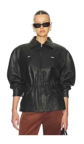 Leather Cinched Mid Jacket in . Taglia L. Also in M - AEXAE - Modalova