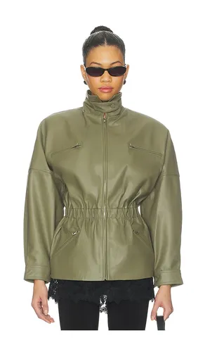 Leather Cinched Mid Jacket in . Size L. Also in S - AEXAE - Modalova