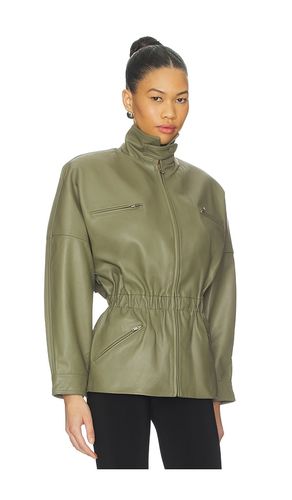 Leather Cinched Mid Jacket in . Size L. Also in M, S - AEXAE - Modalova
