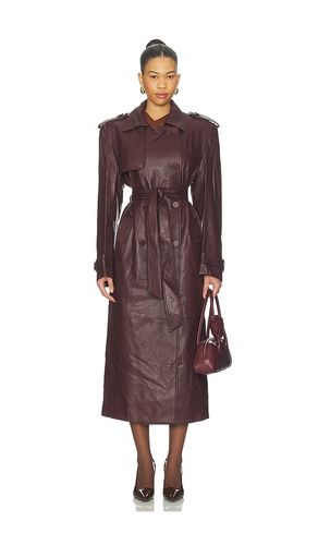 X REVOLVE Leather Suede Trench Coat in . Size S. Also in L - AEXAE - Modalova