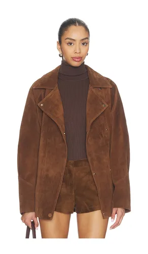 Leather Suede Belted Jacket in . Size M. Also in S - AEXAE - Modalova