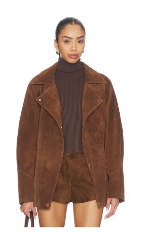 Leather Suede Belted Jacket in . Size S. Also in M - AEXAE - Modalova