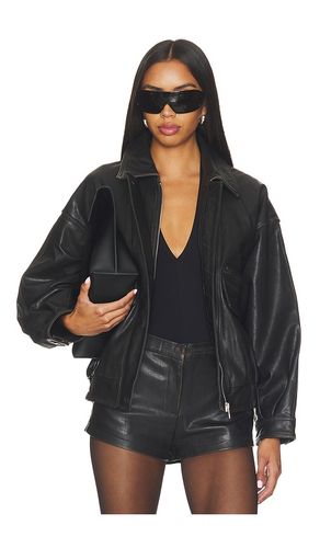 Leather Distressed Moto Jacket in . Taglia L. Also in M, S, XS - AEXAE - Modalova