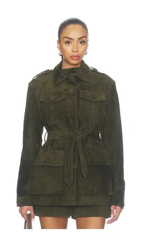 Lamb Leather Suede Mid Jacket in . Size M. Also in S - AEXAE - Modalova