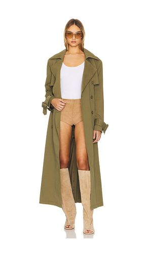 Cargo Trench Coat in Olive. - size L (also in M, XS) - AEXAE - Modalova