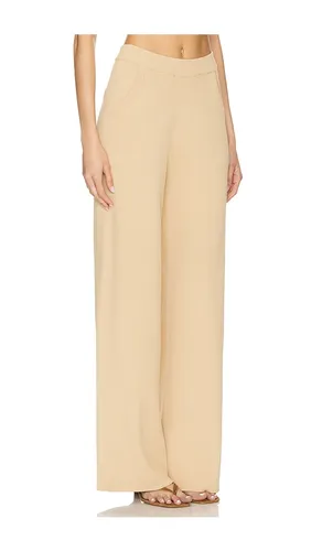 Fine Knit Ribbed Straight Leg Pant in . - size S (also in XS) - AEXAE - Modalova