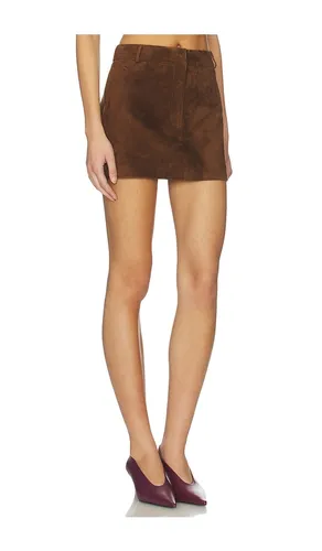 X REVOLVE Leather Suede Mini Skirt in . Size L. Also in M - AEXAE - Modalova