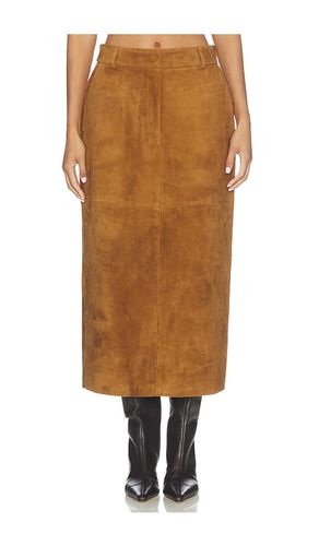 Leather Suede Maxi Skirt in . Taglia S. Also in XS - AEXAE - Modalova
