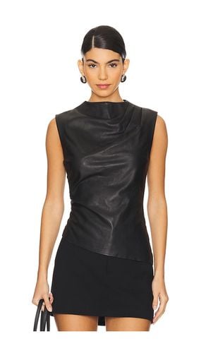 Leather Ruched Top in . - size M (also in S, XS, XXS) - AEXAE - Modalova