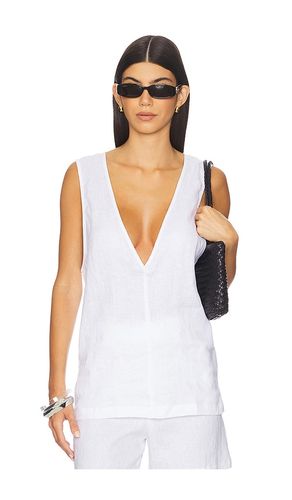 Linen V Neck Top in . - size L (also in M, S) - AEXAE - Modalova