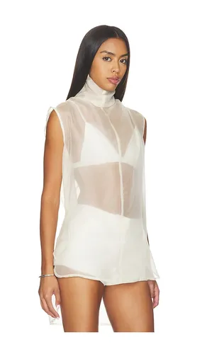 X REVOLVE Silk Organza Roll Neck Top in . Size XS. Also in M - AEXAE - Modalova