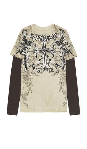 Jump Tee in Brown. - size L (also in S, XL/1X) - Affliction - Modalova