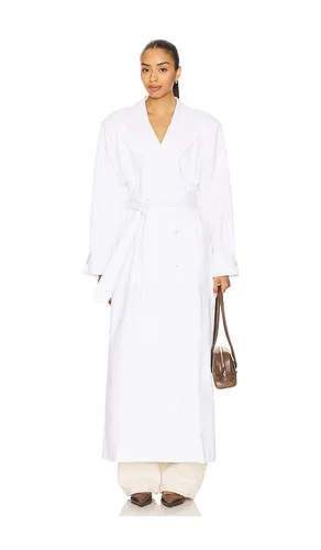 The Soft Trench Coat in White. - size M (also in S, XS) - AFRM - Modalova
