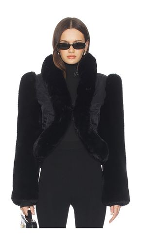 Daya Faux Fur Jacket in Black. - size M (also in S, XS) - AFRM - Modalova