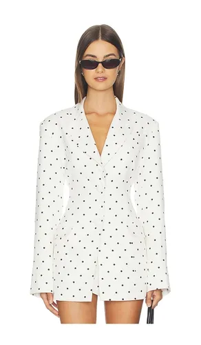 Edel Blazer in Blanc Pin Dot in . Size L. Also in M, S, XL, XS - AFRM - Modalova