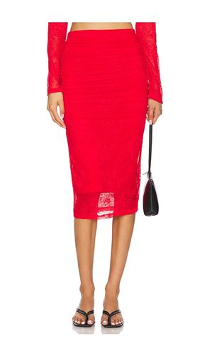Riley Lace Skirt in Red. - size M (also in S, XS, XXL, XXS) - AFRM - Modalova