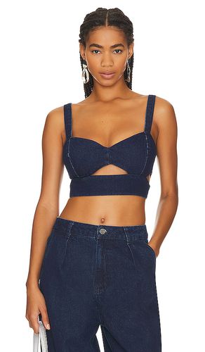 AFRM Emma Wrap Bra Top in Blue. Size XL, XXL.