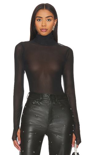 Top transparente zadie en color negro talla 1X en - Black. Talla 1X (también en 2X, 3X, L, M, XL) - AFRM - Modalova