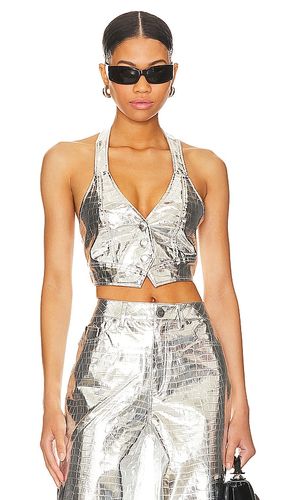 Top chaleco harlan en color talla 1X en - Metallic Silver. Talla 1X (también en 2X, 3X, M, XS, XXS) - AFRM - Modalova