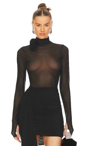 Zadie Rosette Top in Black. - size 2X (also in 3X, M, S, XS, XXS) - AFRM - Modalova