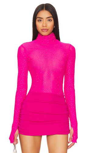 Milo Rhinestone Bodysuit in Pink. - size 1X (also in L, M, S, XL) - AFRM - Modalova