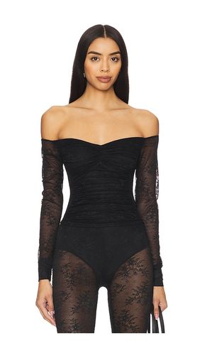 Odilla Lace Combo Top in Black. - size L (also in S) - AFRM - Modalova