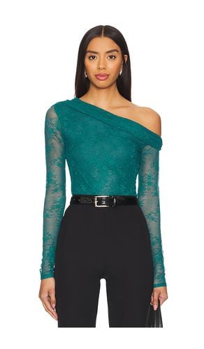 Top de un solo hombro con manga larga. barry lace en color azul cerceta talla L en - Teal. Talla L (también en M, S, XL, XS, XXL, XXS - AFRM - Modalova