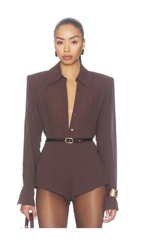 Caroline Top in Chocolate. - size S (also in XS, M, L, XL, 1X) - AFRM - Modalova