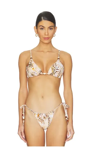 Capri Beaded Bikini Top in Beige,Orange. - size L (also in M, S) - AFRM - Modalova