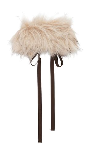 Runway Long Haired Faux Fur Choker in - AKNVAS - Modalova