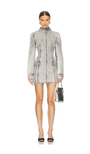 X Revolve Denim Toni Dress in Grey. - size 0 (also in 2, 4) - AKNVAS - Modalova