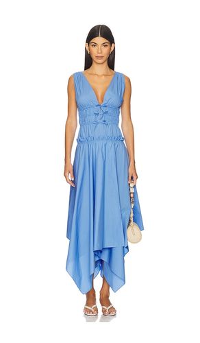 Zelie Cotton Poplin Dress in Blue. - size 0 (also in 10, 2, 4, 6, 8) - AKNVAS - Modalova