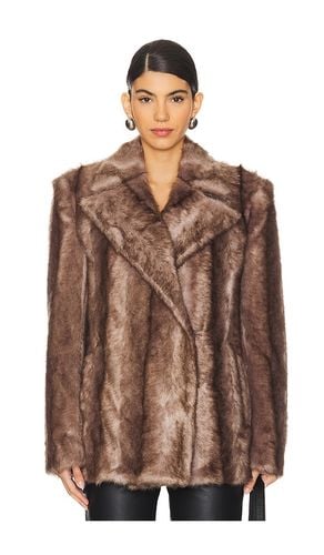 Agostino Faux Fur Jacket in Brown. - size L (also in M, XS) - AKNVAS - Modalova