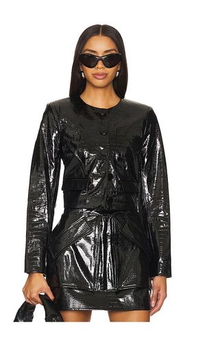 Cropped Barnett Jacket in Black. - size 0 (also in 10, 2, 4, 6) - AKNVAS - Modalova