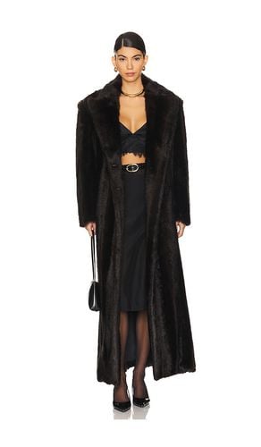 Marzia Faux Fur Coat in Chocolate. - size M (also in S) - AKNVAS - Modalova