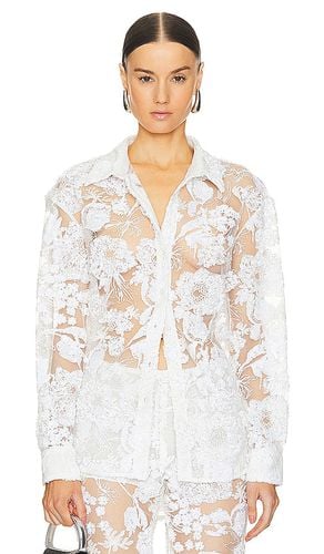 X REVOLVE Cara Embroidered Button Down Blouse in . - size 0 (also in 8) - AKNVAS - Modalova