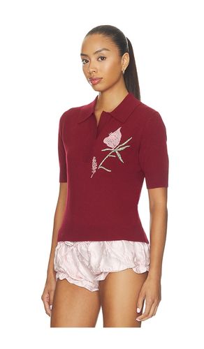 Ailey Cashmere Wool Blend Polo With Embroidery in . Size M. Also in S - AKNVAS - Modalova
