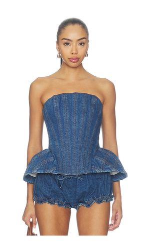 Emmi Corset Denim Top in . Taglia 2. Also in 4, 6, 8 - AKNVAS - Modalova