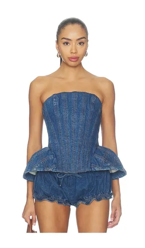 KORSETT-TOP AUS DENIM EMMI in . Größe 0. Also in 2, 4, 6 - AKNVAS - Modalova