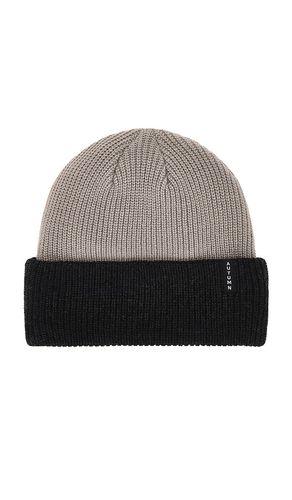 Blocked Beanie in Grey - Autumn Headwear - Modalova