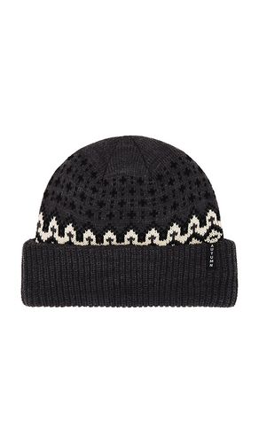 Fair Isle Beanie in Grey - Autumn Headwear - Modalova