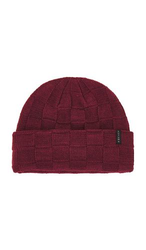 Checkered Knit Beanie in - Autumn Headwear - Modalova