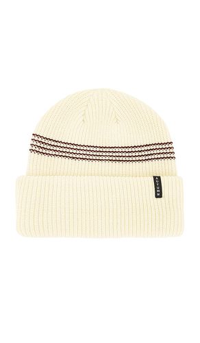 Mini Stripe Beanie in Cream - Autumn Headwear - Modalova