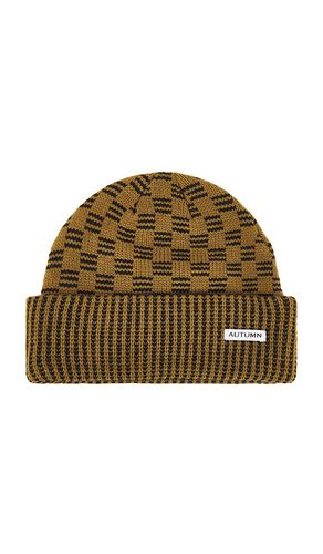 Squared Beanie in Black - Autumn Headwear - Modalova