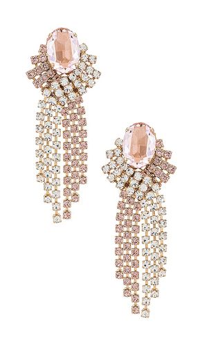 Pendiente crystal en color oro metálico talla all en - Metallic Gold. Talla all - Anton Heunis - Modalova