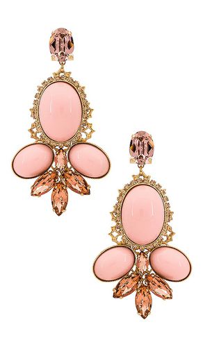Pendientes gem cluster chandelier en color rosado talla all en - Pink. Talla all - Anton Heunis - Modalova