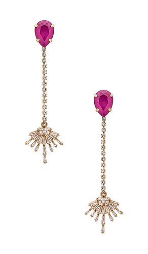 Fan drop earrings in color pink size all in & - Pink. Size all - Anton Heunis - Modalova